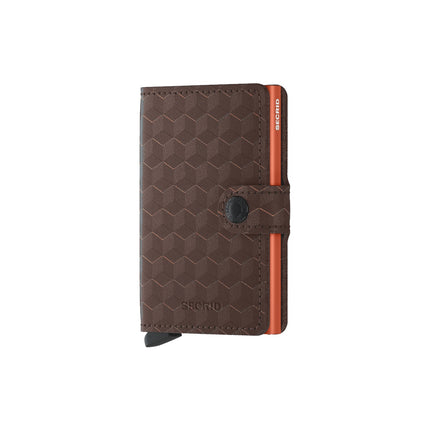 Secrid Miniwallet Optical MOp-Brown-Orange-