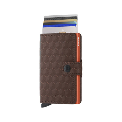 Secrid Miniwallet Optical MOp-Brown-Orange-