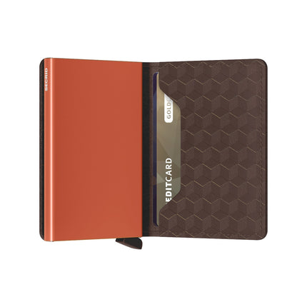 Secrid Slimwallet Optical SOp-Brown-Orange-