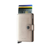 Secrid Miniwallet Metallic MMe-Champagne-Brown-