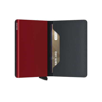Secrid Slimwallet Matte SM-Black and Red-