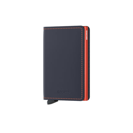 Secrid Slimwallet Matte SM-Nightblue and Orange-