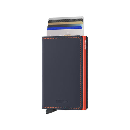 Secrid Slimwallet Matte SM-Nightblue and Orange-