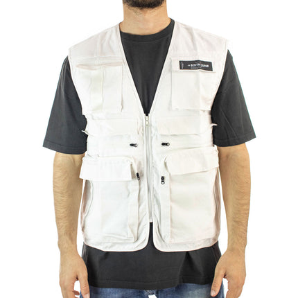 Sixth June Fishing Jacke Weste 4213-WHITE - weiss
