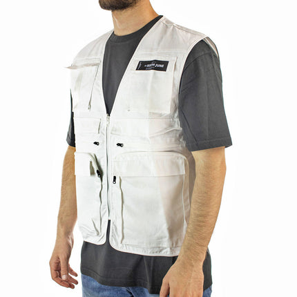 Sixth June Fishing Jacke Weste 4213-WHITE - weiss