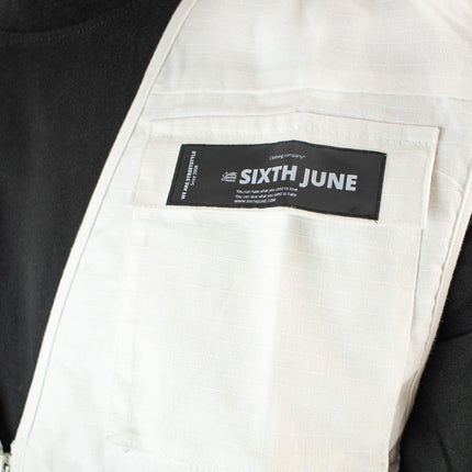 Sixth June Fishing Jacke Weste 4213-WHITE - weiss