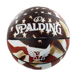 Spalding Trend Stars Stripes Rubber Basketball Größe 7 84571Z - blau-weiss-rot