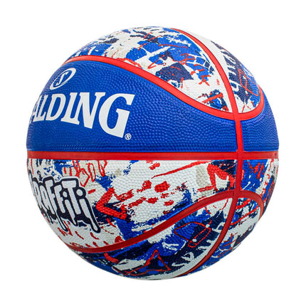 Spalding Rainbow Graffiti Rubber Basketball Größe 7 84377ZBlueRed-