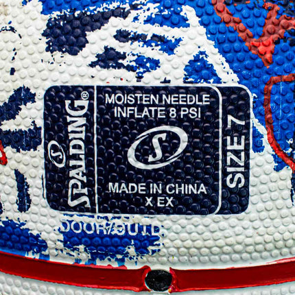 Spalding Rainbow Graffiti Rubber Basketball Größe 7 84377ZBlueRed-