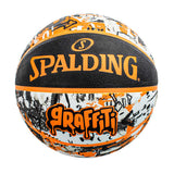 Spalding Rainbow Graffiti Rubber Basketball Größe 7 84376Z - orange-schwarz-weiss