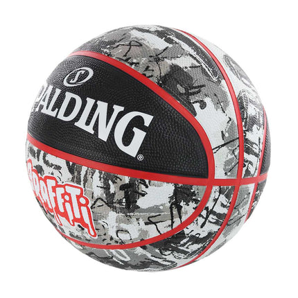 Spalding Black Red Graffiti Rubber Basketball Größe 7 84378Z-