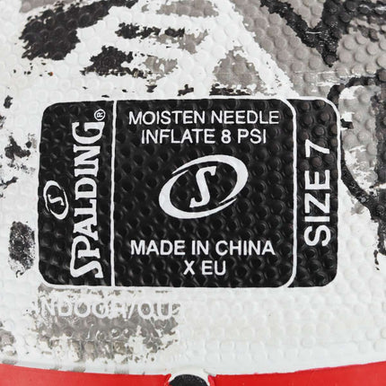 Spalding Black Red Graffiti Rubber Basketball Größe 7 84378Z-
