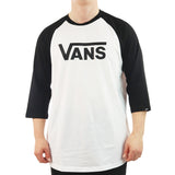 Vans Classic Raglan Longsleeve Shirt VN0002QQYB2 - weiss-schwarz