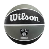 Wilson Brooklyn Nets NBA Team Tribute Basketball Größe 7 WTB1300XBBRO - schwarz-grau