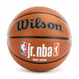 Wilson Junior NBA Fam Logo Indoor Outdoor Basketball Größe 7 WZ2009801XB7 - braun-schwarz-weiss