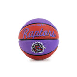 Wilson Toronto Raptors NBA Team Retro Mini Basketball Größe 3 WTB3200XBTOR - rot-lila