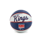 Wilson Sacramento Kings NBA Team Retro Mini Basketball Größe 3 WTB3200XBSAC - grau-blau-rot