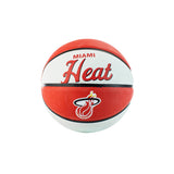 Wilson Miami Heat NBA Team Retro Mini Basketball Größe 3 WTB3200XBMIA - rot-weiss