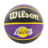 Wilson Los Angeles Lakers NBA Team Tribute Basketball Größe 7 WTB1300XBLAL - lila-schwarz