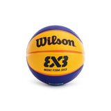 Wilson FIBA 3X3 Mini Rubber Basketball (Größe 3) WTB1733XB - blau-gelb