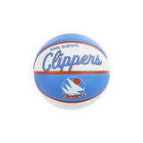 Wilson Los Angeles Clippers NBA Team Retro Mini Basketball Größe 3 WTB3200XBLAC - weiss-hellblau