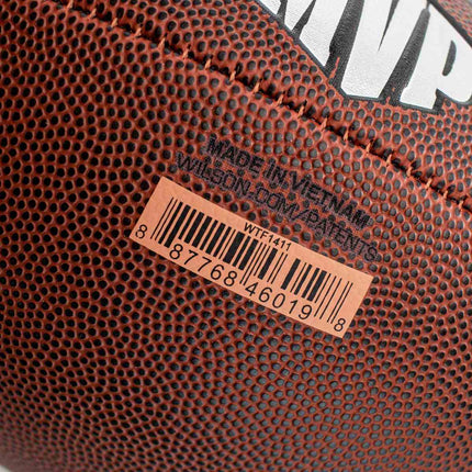 Wilson MVP Offical NFL Football (Gr. 9) American Football WTF1411XB - brown-black-silver