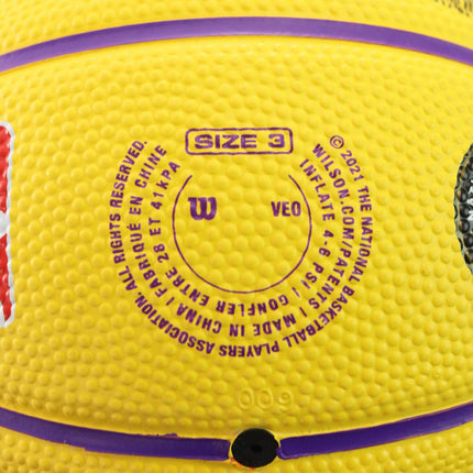 Wilson NBA Lebron James Los Angeles Lakers Player Icon Mini Basketball Größe 3 WZ4007201XB3-