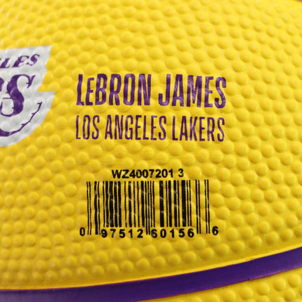 Wilson NBA Lebron James Los Angeles Lakers Player Icon Mini Basketball Größe 3 WZ4007201XB3-
