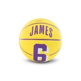 Wilson NBA Lebron James Los Angeles Lakers Player Icon Mini Basketball Größe 3 WZ4007201XB3 - gelb-lila