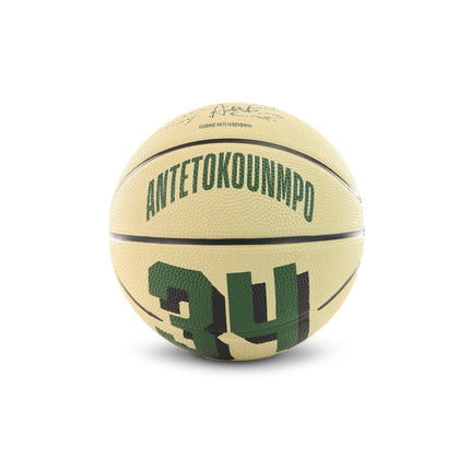 Wilson NBA Giannis Antetokounmpo Milwaukee Bucks Player Icon Mini Basketball Größe 3 WZ4007501XB3-