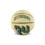 Wilson NBA Giannis Antetokounmpo Milwaukee Bucks Player Icon Mini Basketball Größe 3 WZ4007501XB3 - beige-grün