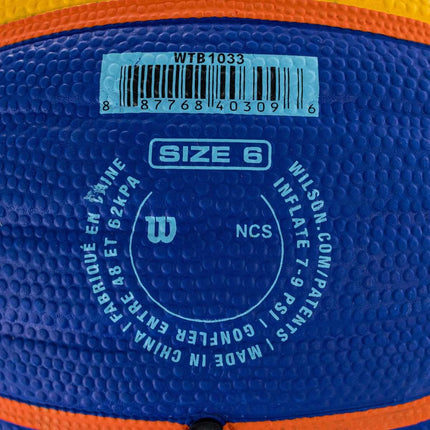 Wilson FIBA 3x3 Replica Rubber Basketball Größe 6 WTB1033XB-