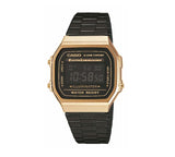 Casio Retro Wrist Watch Digital Uhr A168WEGB-1BEF - schwarz-gold