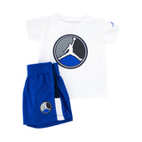 Jordan AJ8 Front Circle T-Shirt Short Set 657550-U89 - weiss-blau