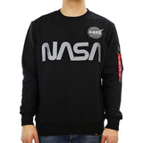Alpha Industries Inc NASA Reflective Sweatshirt 178309-03 - schwarz-silber