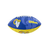 Wilson Los Angeles Rams NFL Junior Team Logo (Gr. 7) American Football WTF1534XBLA- - blau-gelb-weiss