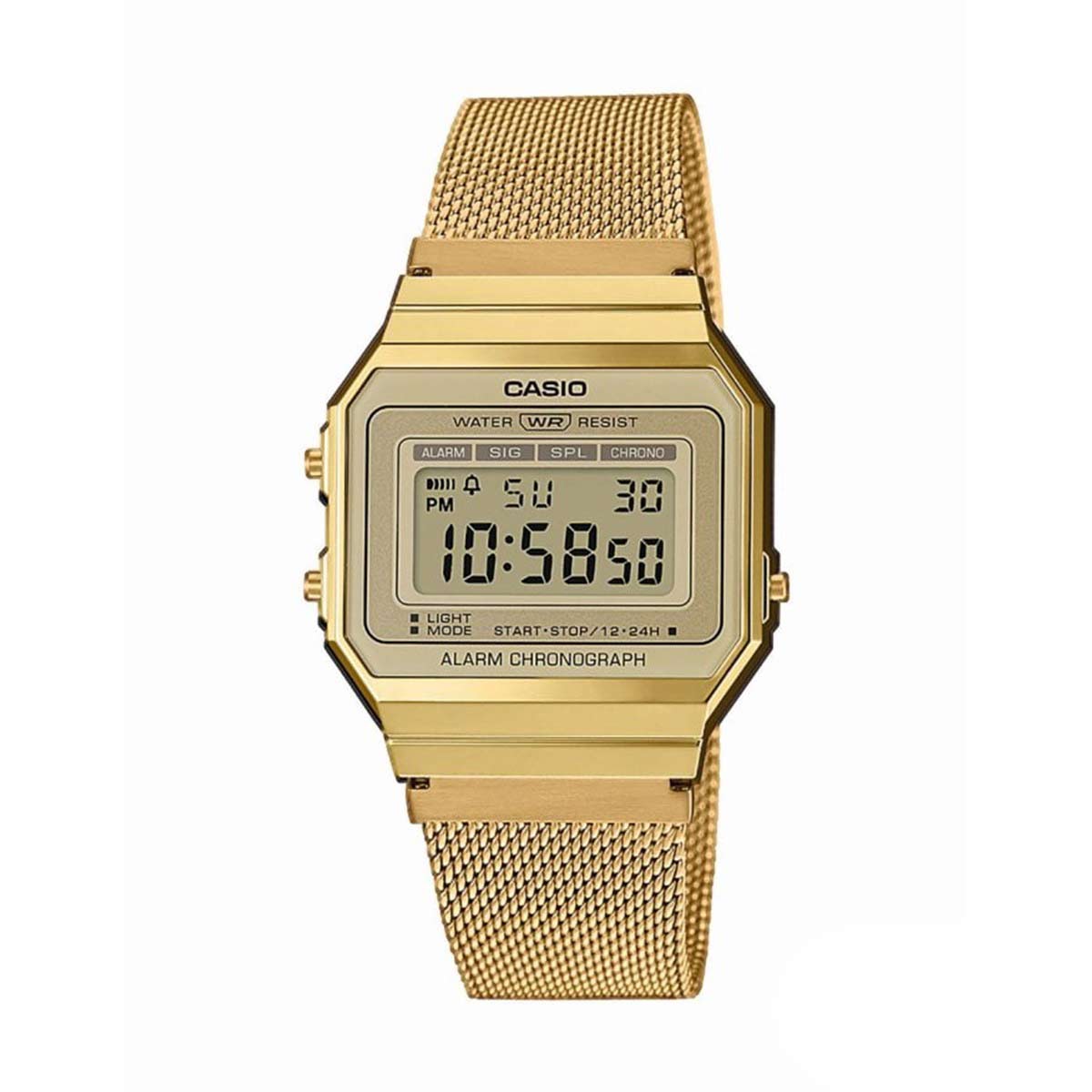 kinakål klog genstand Casio Retro Armband Uhr A700WEMG-9AEF - gold – Brooklyn Footwear x Fashion
