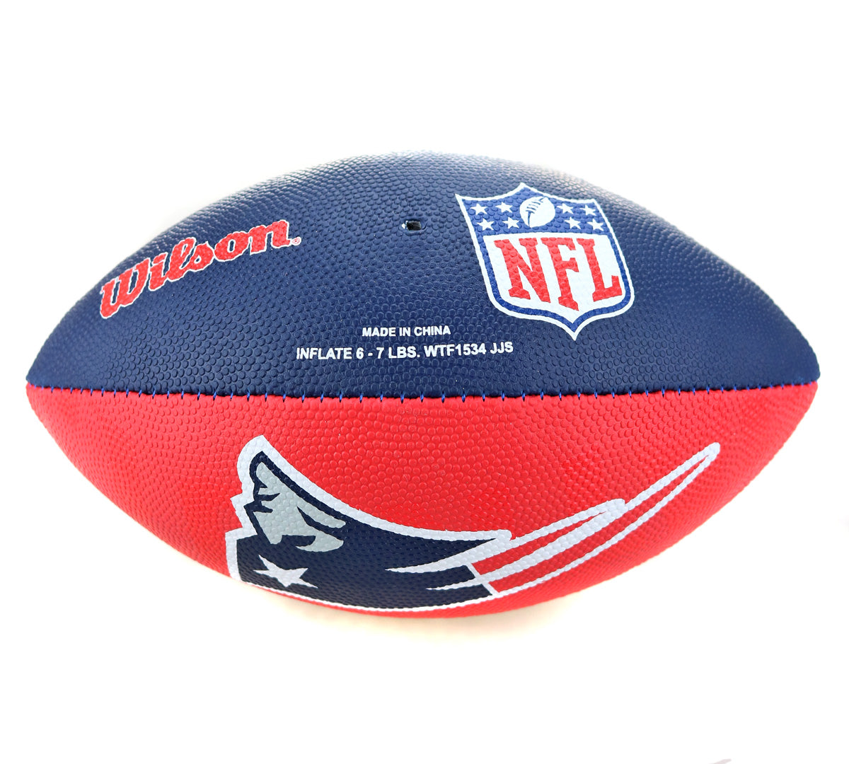 Wilson New England Patriots NFL Junior Team Logo (Gr. 7) American Football WTF1534XBNE-