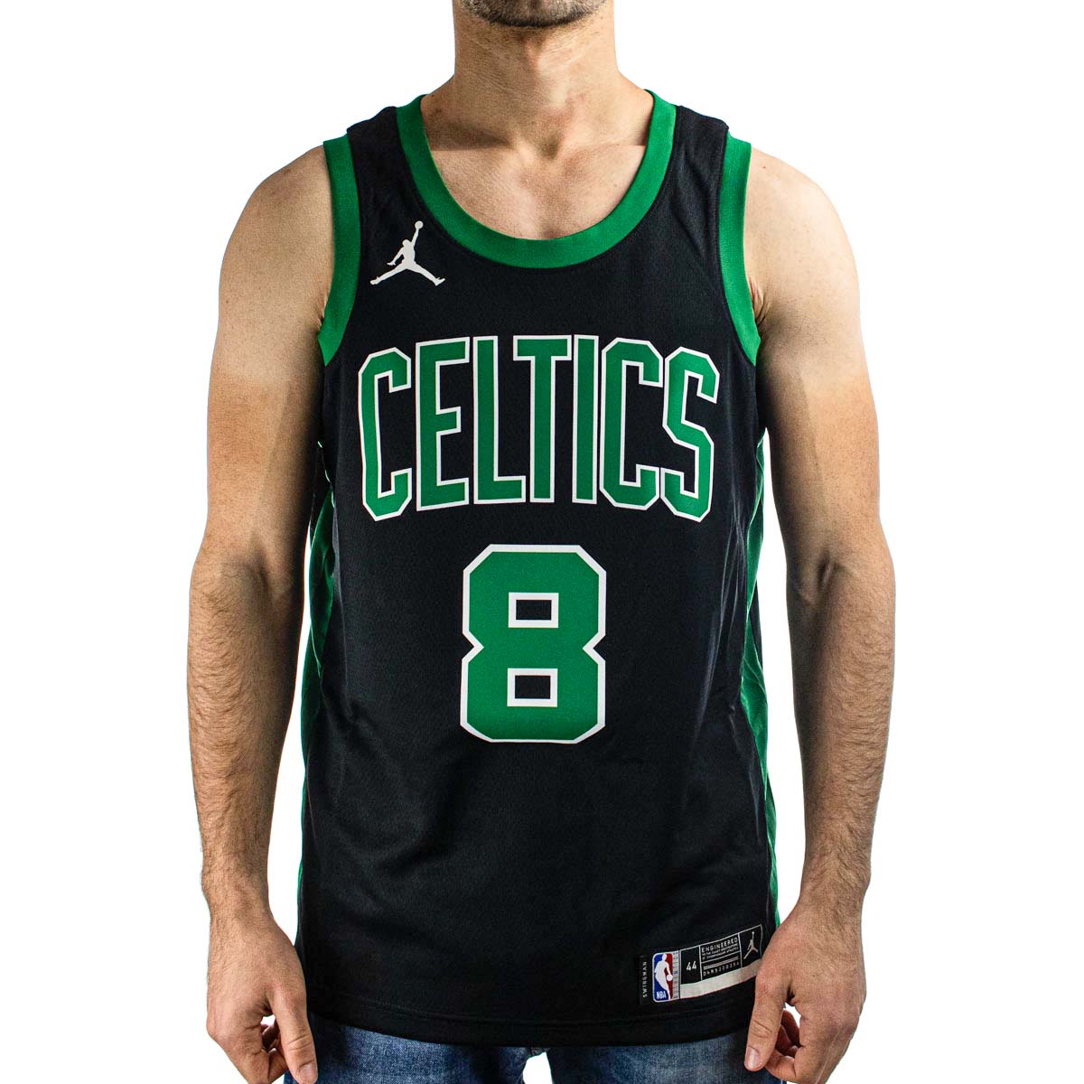 Kemba Walker Boston Celtics Jordan Brand Game-Used #8 Black Statement  Jersey vs. Brooklyn Nets on May 28 2021 - Size 44+4