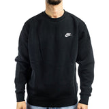 Nike NSW Club Crew Fleece Sweatshirt BV2662-010 - schwarz-weiss