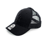 47 Brand New York Yankees MLB Trucker Branson MVP Mesh Cap B-BRANS17CTP-BKB-OSF - schwarz-schwarz