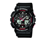 G-Shock Anadigi Uhr GA-100-1A4ER - schwarz-rot