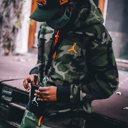 Jordan Jumpman Air Camo Fleece Hoodie CT3805-222 - grün camo-orange